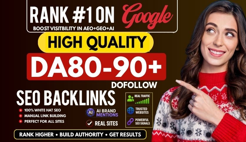 DA80-90 SEO Backlinks & AI Brand Mentions